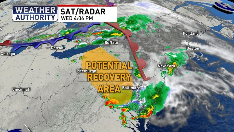 National Weather Service issues Baltimore Weather watch through 5 p.m.