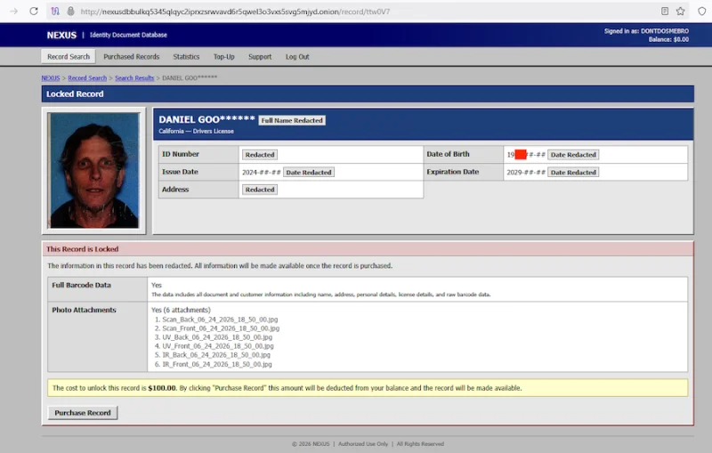 Brian Krebs Links Idscan to 153 Million Licenses on Nexus