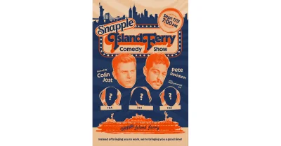 Pete Davidson and Colin Jost Launch Snapple Island Ferry Tickets Sept. 3