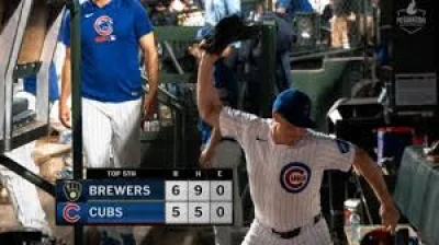 Trent Thornton Dugout Meltdown Cubs: reliever erupts after being pulled in Brewers loss