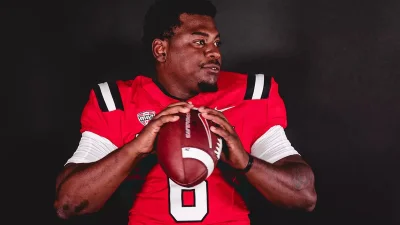 Photoshopped image of 5-10, 250-pound Keldric Luster sparks backlash — Ball State Qb