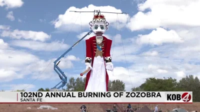 Ray Sandoval says Zozobra will burn Friday in King George III costume