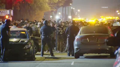 Lapd Vehicle Impound Street Takeover Spurs Arrests in Harbor Gateway