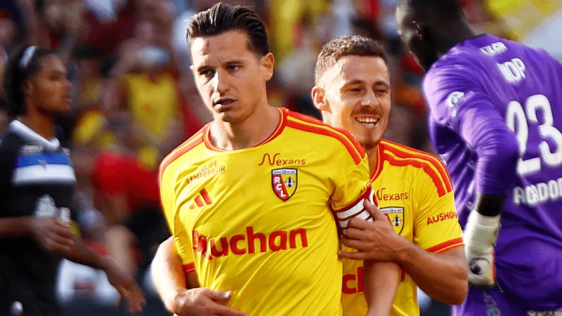 Florian Thauvin's three goals give Lens Fc an early edge as Lorient visit Stade Bollaert-Delelis