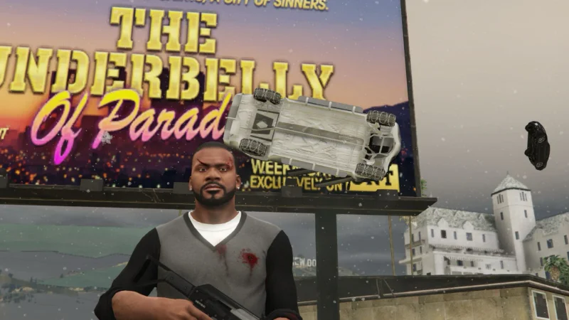 Rockstar fills Grand Theft Auto V with realistic Los Angeles snow
