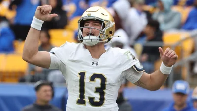 CJ Carr to lead Notre Dame against Wisconsin at Lambeau Field — Is Cj Carr Related To Derek Carr explained