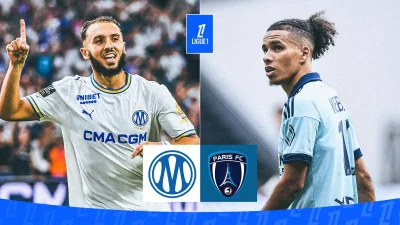 Official Marseille and Paris FC lineups in a 4-2-3-1 shape in Marseille Vs Paris Fc