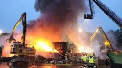 Dorset Recycling Centre Fire: Ten engines tackle Corfe Mullen blaze