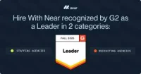 Hire With Near Wins G2 Leader Status in Two Categories — Recruitment Agency
