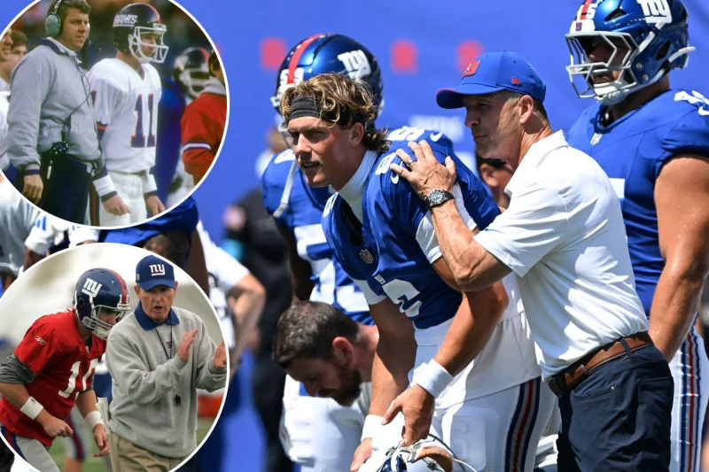 John Harbaugh says decisions were made for the Giants' immediate and long-term future as Jaxson Dart waits for clarity
