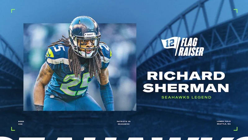 Richard Sherman to raise the 12th Man Flag before Seahawks vs. Patriots