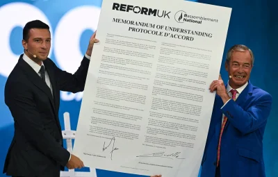 Nigel Farage backs Uk Immigration News deal with Jordan Bardella