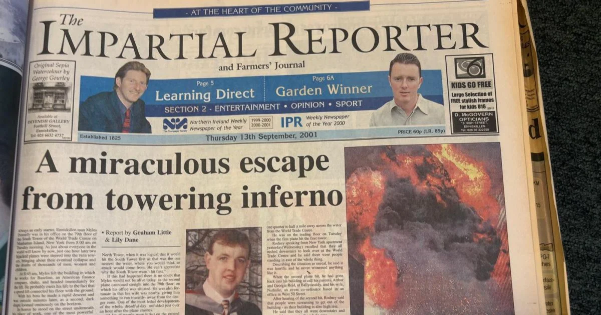 Myles Donnelly survived South Tower strike on Paul Berriff archive day - El-Balad