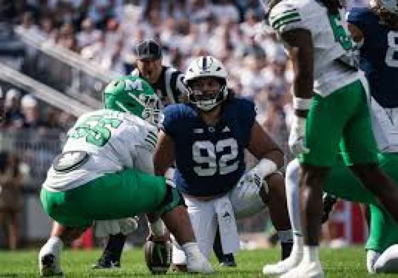 Siale Taupaki pays for his parents’ internet so they can watch him at Penn State