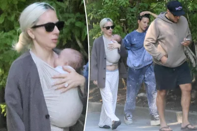 First Lady Gaga Baby Pictures Emerge as Singer Steps Out With Newborn in California