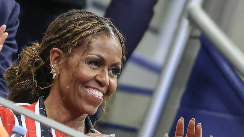 Michelle Obama Chanel Us Open look turns heads at semifinals