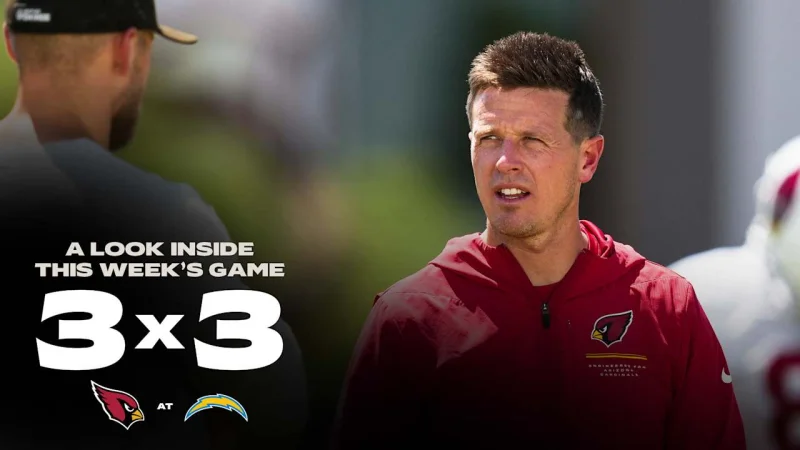 Arizona Cardinals open Week 1 as +9.5-point underdogs vs. the Los Angeles Chargers