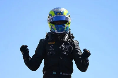 F1 Championship: Dino Beganovic turns pole into a 7.3-second Madrid Feature Race win as the order is shaken behind him