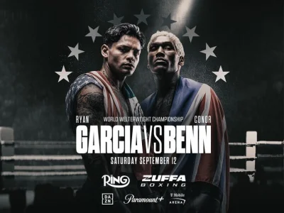 Dana White says Oscar De La Hoya likely won't cross paths at Garcia vs. Benn, with one fight left on the deal after Saturday night