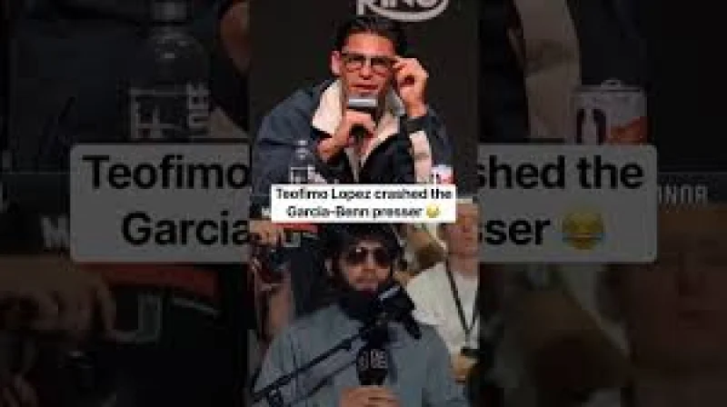 Teofimo Lopez crashes Ryan Garcia and Connor Benn press conference in disguise — the stunt did the talking