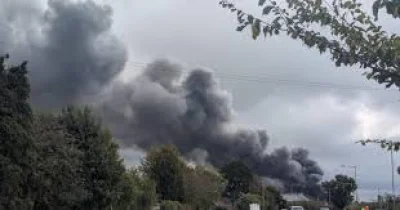 Suffolk Fire and Rescue Service tackles Beccles Fire at M&H Plastics
