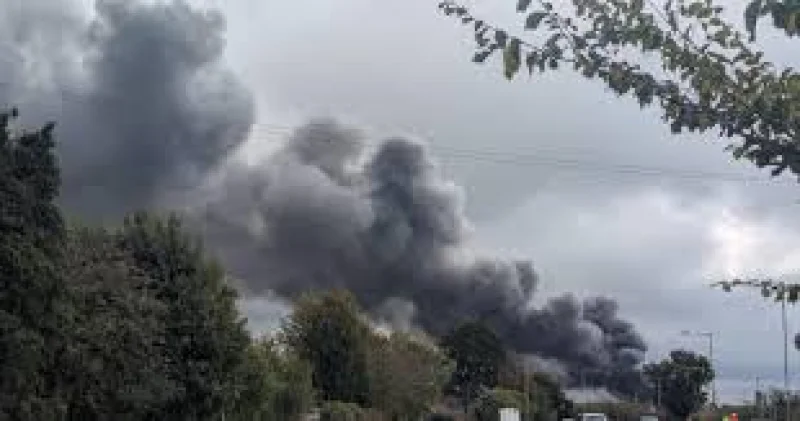 Suffolk Fire and Rescue Service tackles Beccles Fire at M&H Plastics