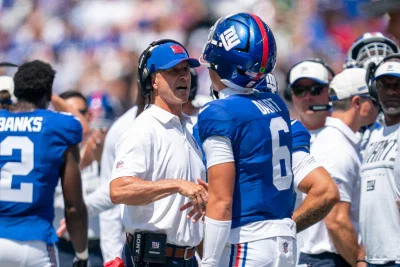 Giants Qb Jaxson Dart faces first Week 1 start as John Harbaugh says everything runs through him