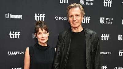 Liam Neeson Holds Hands with Stella Stocker at TIFF Premiere