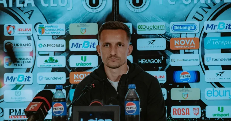 U Cluj Vs Oțelul: Dan Nistor sets up Iulian Cristea's big 18th-minute chance