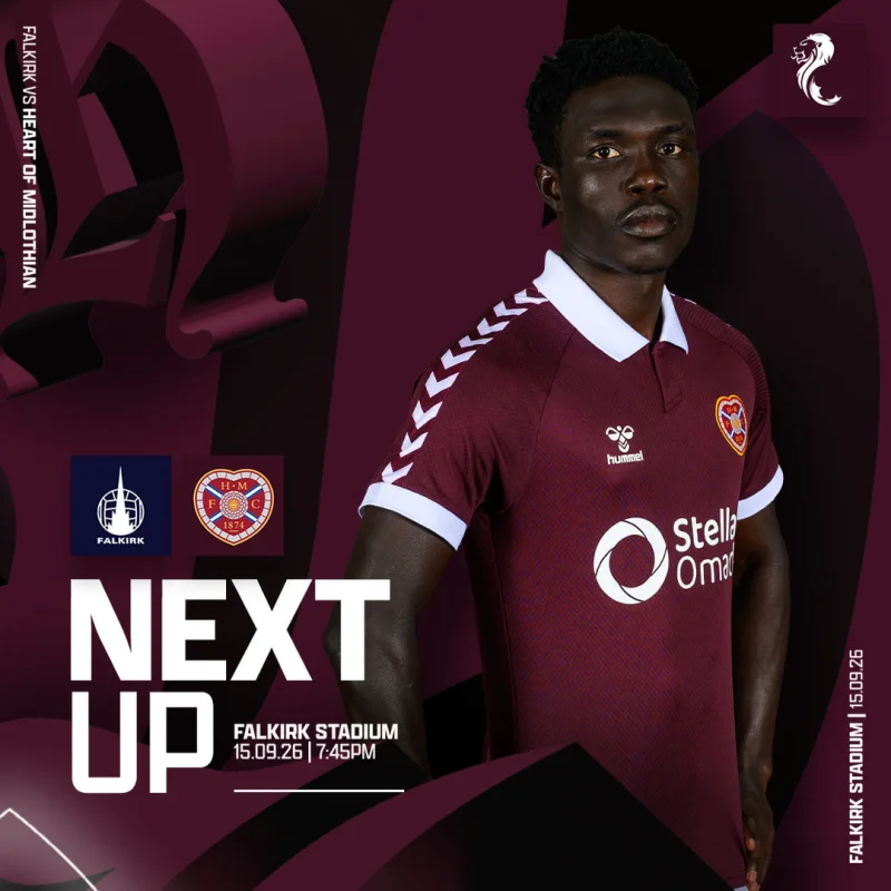 James Wilson: Hearts set away support details for Tuesday night trip to Falkirk