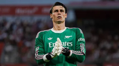 Kepa Arrizabalaga featured in Arsenal's pre-match graphic before Tuesday's Carabao Cup tie