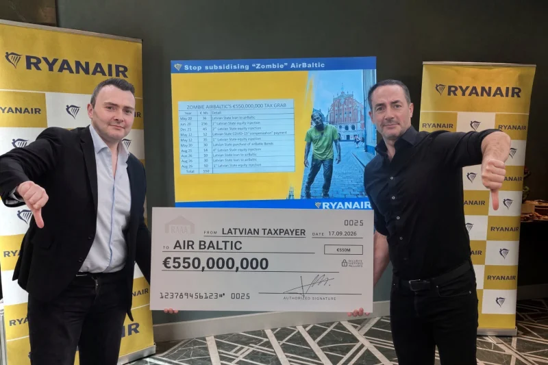 Jason McGuinness Announces Ryanair Winter 2026 Riga Growth as Air Baltic Stays in Focus