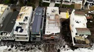 Hurricane Marie Swell Drives Orange County California Flooding, Erosion