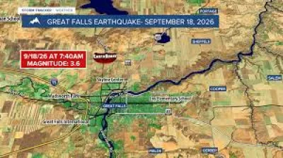 U.S. Geological Survey reports 3.6 earthquake north of Great Falls — Earthquake Great Falls, Montana