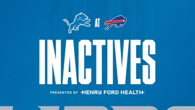 Larry Borom expected to start at tackle for Lions vs. Bills — Detroit's line is being reshuffled again