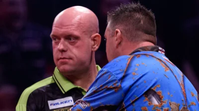 Michael Van Gerwen Darts Defeat stuns title defence as six match darts go begging in 6-5 loss