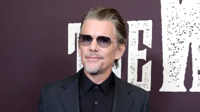 Ethan Hawke Fits Julia Jones into The Weight’s Bavarian Forest Shoot