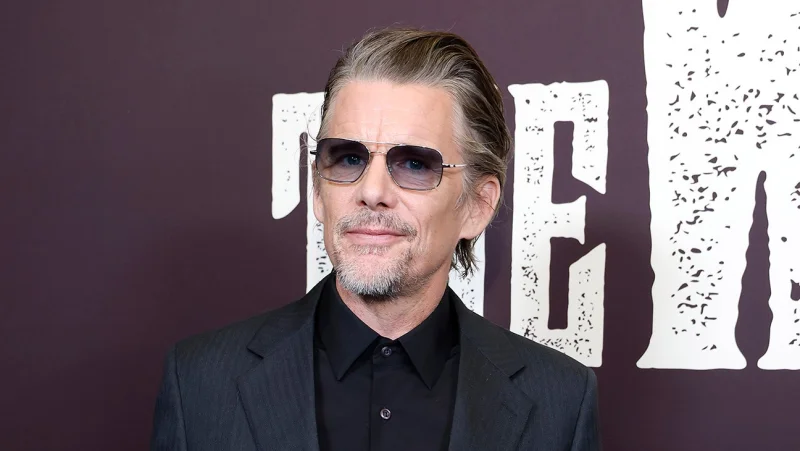 Ethan Hawke Fits Julia Jones into The Weight’s Bavarian Forest Shoot