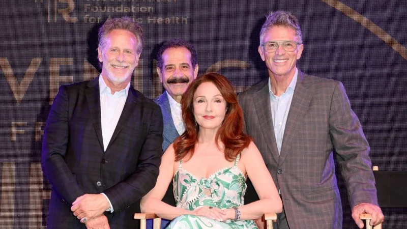 Amy Yasbeck joins Wings cast at John Ritter gala in Hollywood