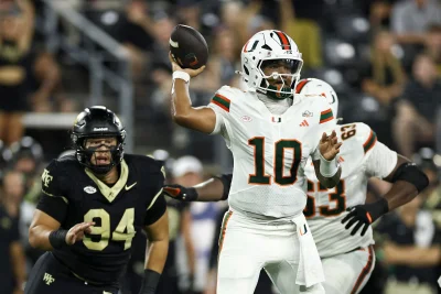 Forest Score: Darian Mensah's 30-of-34 masterclass powers Miami past Wake Forest 33-20