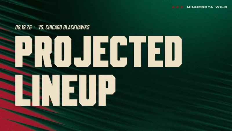 Minnesota Wild begin 2026-2027 preseason schedule against Chicago Blackhawks