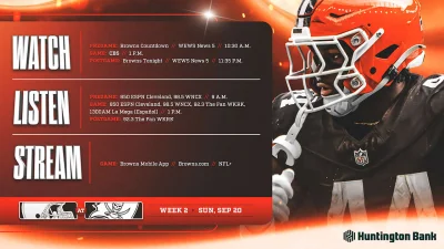 Browns Vs Buccaneers: Sept. 20, 2026 Kickoff Set for 1 p.m. ET in Tampa