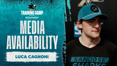 Cagnoni is making this a job to lose — and Ivar Stenberg is giving the San Jose Sharks exactly the kind of camp start they wanted