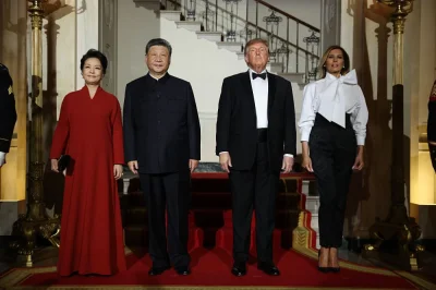Melania Trump Stuns with White Saint Laurent at Xi Jinping Dinner — First Ladies State Dinner Style