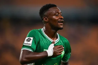 Amazulu forward Thandolwenkosi Ngwenya is one goal from PSL history
