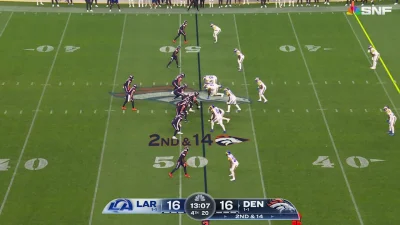 Josh Wallace intercepts Bo Nix at Empower Field in Rams-Broncos Week 3 matchup