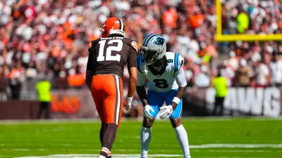 Jaycee Horn exits Week 3 game with quadriceps injury
