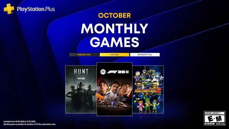 PlayStation Plus Adds F1 25, Hunt: Showdown 1896, Ps Plus October 2026