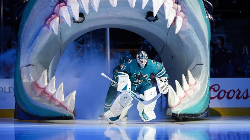 Luca Cagnoni on the Sharks' opening night roster as San Jose set the tone for 2026-27