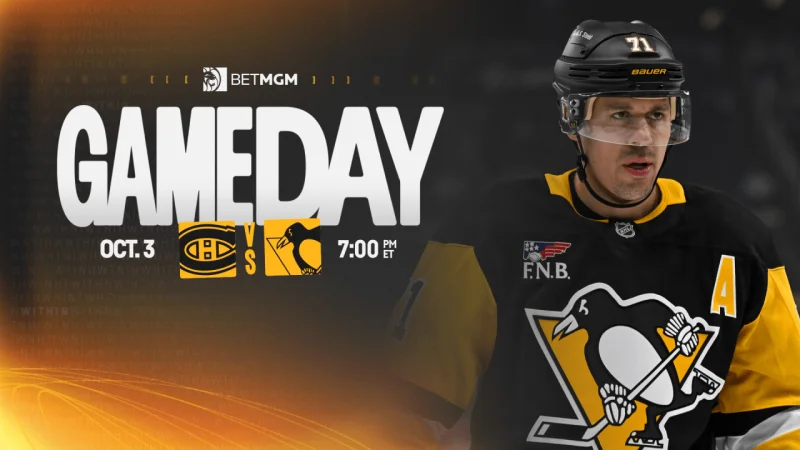 Canadiens Vs Penguins: 7 p.m. ET home opener at PPG Paints Arena on Saturday